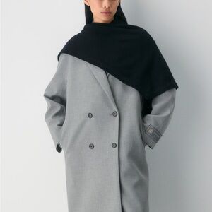 Aritzia Black Cashmere Triangle Scarf